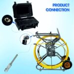 PIPECAMERA Core PRO 200M Κάμερα Επιθεώρησης Σωλήνα Σετ με 10,1'' οθόνη, DVR εγγραφη, 60 μέτρα καλώδιο, 1080p resolution, περιστρεφόμενη κάμερα 360° - Image 5