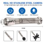 PIPECAMERA Compact CS17 – Κάμερα Επιθεώρησης Σωληνώσεων Full HD 1080P με Κεφαλή 25mm, Οθόνη 7" DVR & Καλώδιο 30m - Image 3